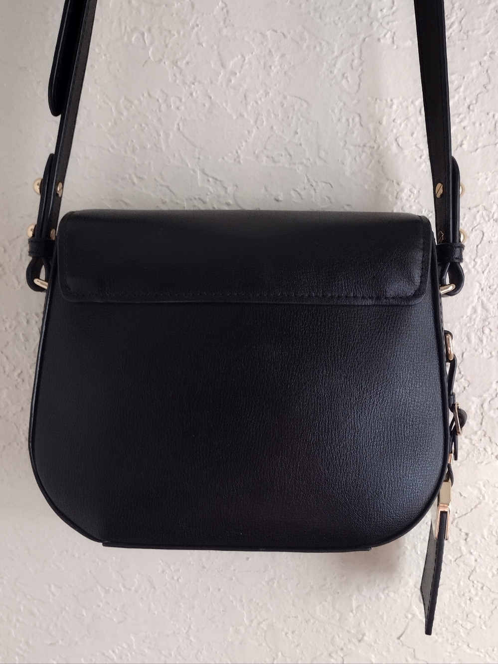 Marc Jacobs Mini Rider Black Leather Crossbody Bag With Gold Hardware - Picture 10 of 16